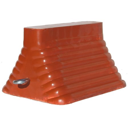 DURABLE CORP 8" X 5.75" X 9" Orange Wheel Chocks WC68-9-ORB